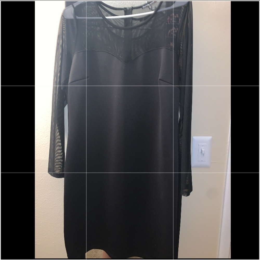 Charlotte Russe Mesh black dress 1X